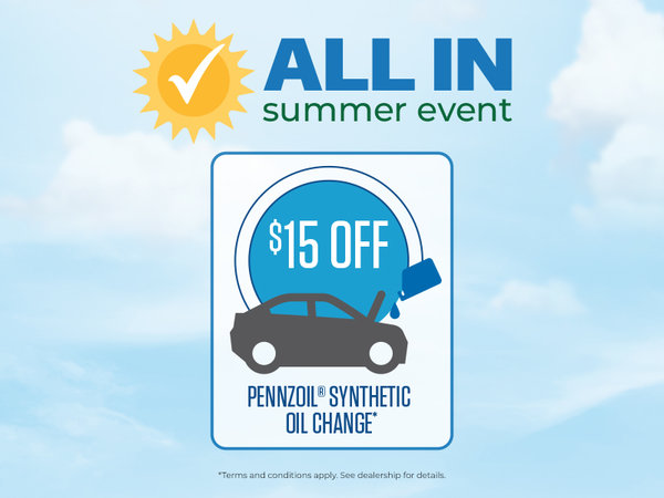 $15 OFF Pennzoil® Synthetic Oil Change