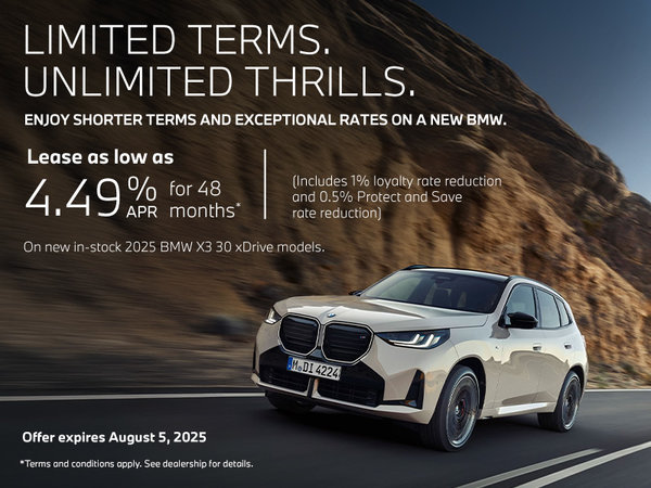 Limited Terms. Unlimited Thrills. | 2025 BMW X3