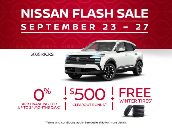 Nissan Flash Sale - 2025 Kicks