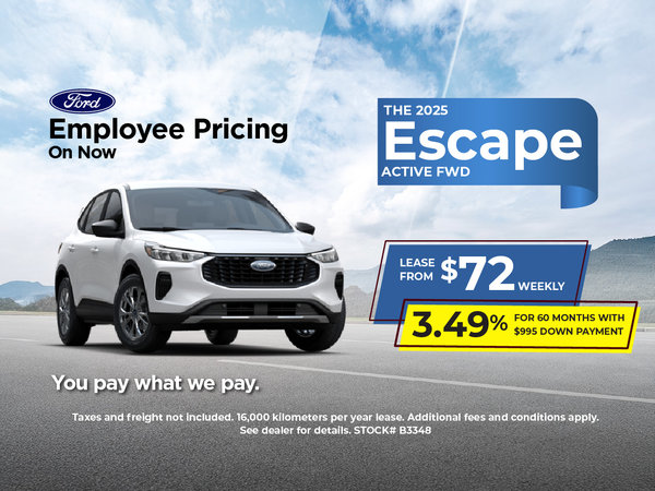 Employee Pricing! 2025 Escape Active