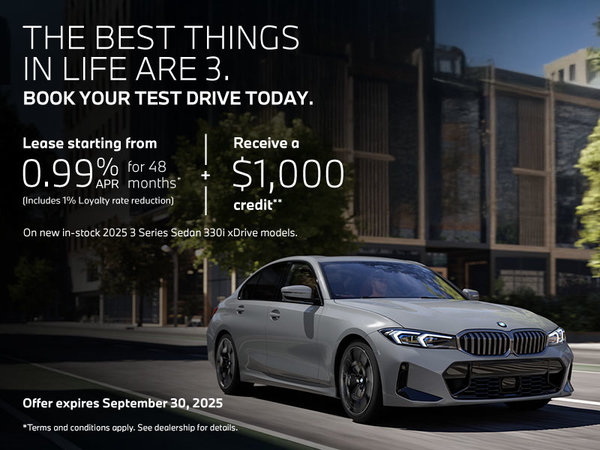 The Best Things In Life Are 3 - 2025 3 Series Sedan 330i xDrive