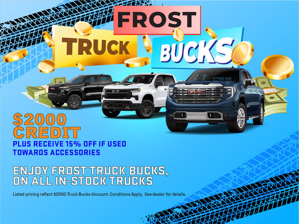 Frost Truck Bucks!