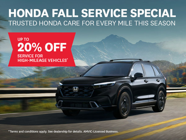 Honda Fall Service Special
