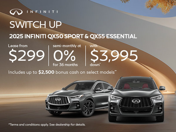 2025 INFINITI QX50 Sport & QX55 Essential