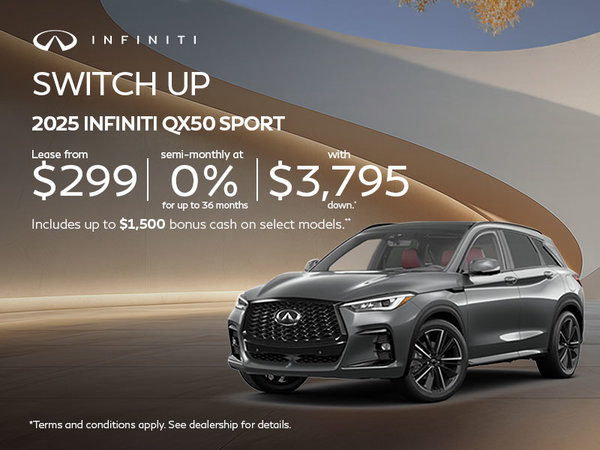 Switch Up - 2025 INFINITI QX50 Sport