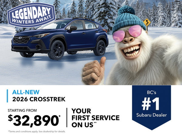 Legendary Winters Await - 2026 Crosstrek