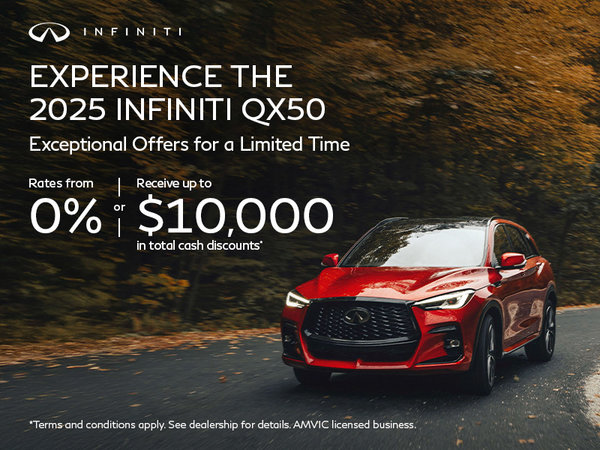 Experience the 2025 INFINITI QX50