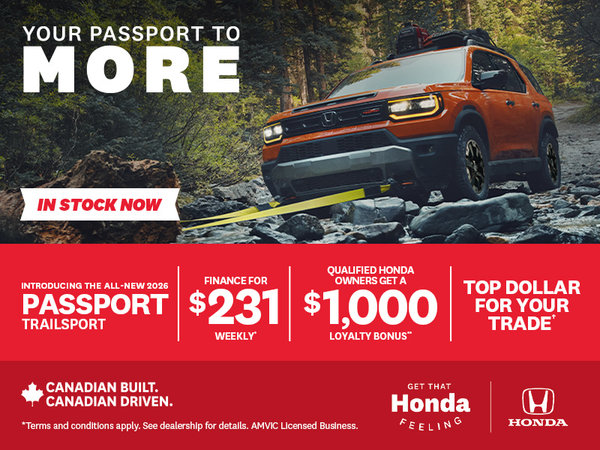 Get That Honda Feeling - 2026 Passport Trailsport