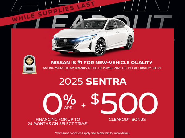 All-In Clearout - 2025 Sentra