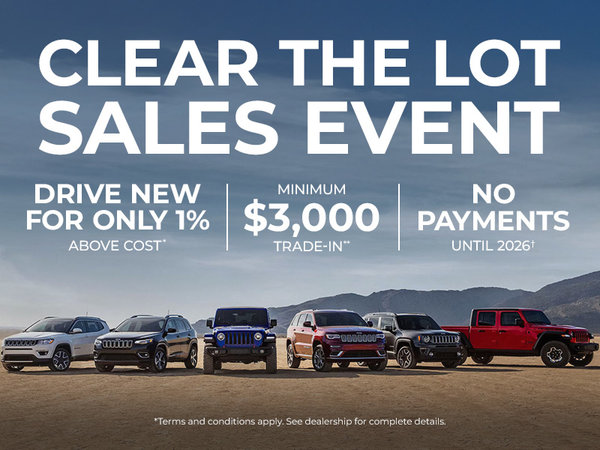 Clear the Lot Sales Event