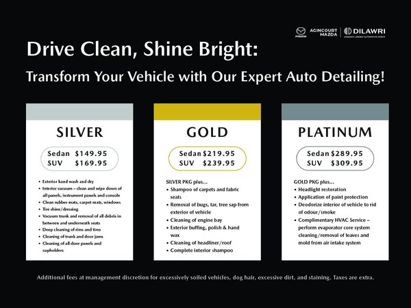 Detailing Packages Available