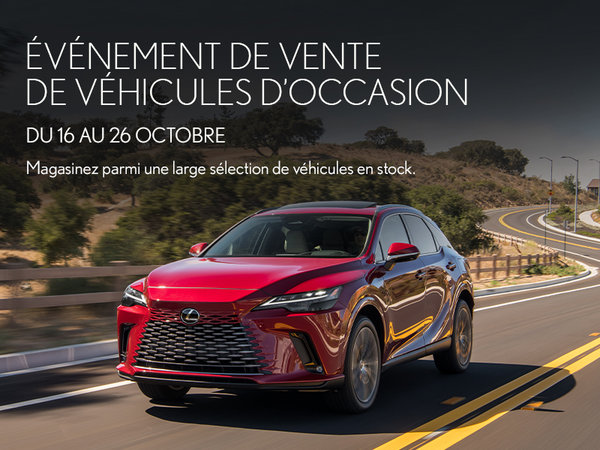 ÉVÉNEMENT DE VENTE DE VÉHICULES D'OCCASION DILAWRI | DU 16 AU 26 OCTOBRE