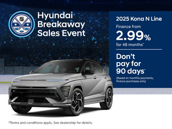 Hyundai Breakaway Sales Event - 2025 Kona N Line