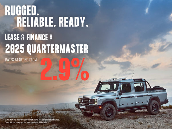 Lease or Finance the 2025 Quartermaster
