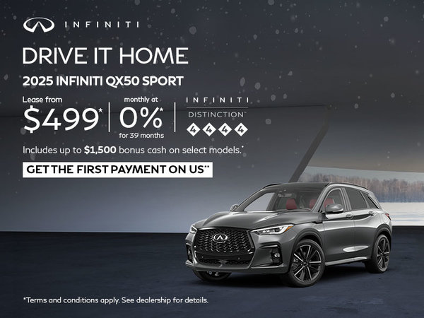 Drive it Home – 2025 QX50 Sport