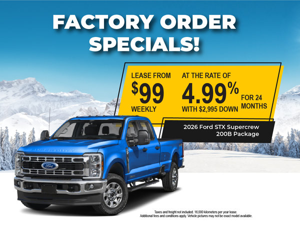 Factory Order Specials!