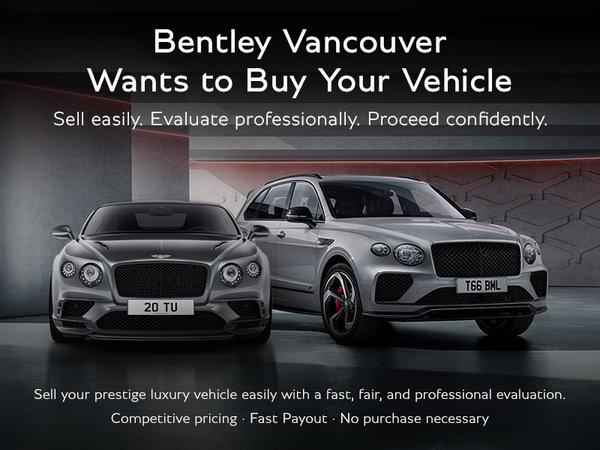 Bentley Vancouver Wants to Buy Your Vehicle