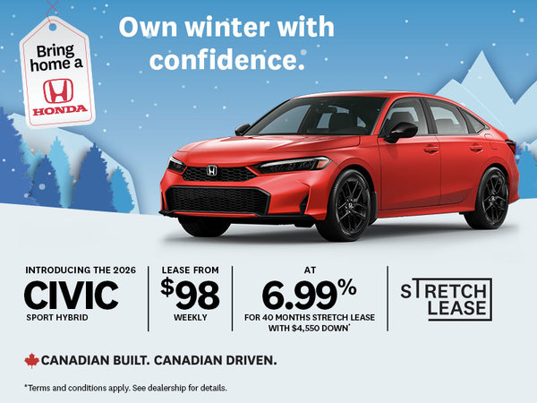 Bring Home a Honda - 2026 Civic Sport Hybrid