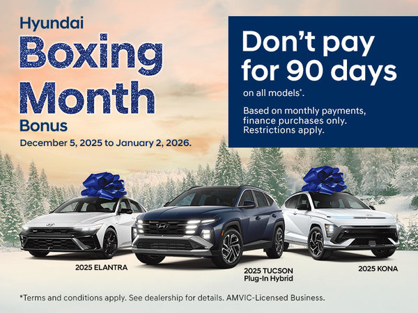 Hyundai Boxing Month Bonus