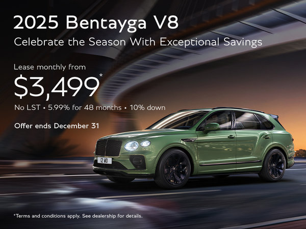 2025 Bentayga V8 – Celebrate the Season With Exceptional Savings