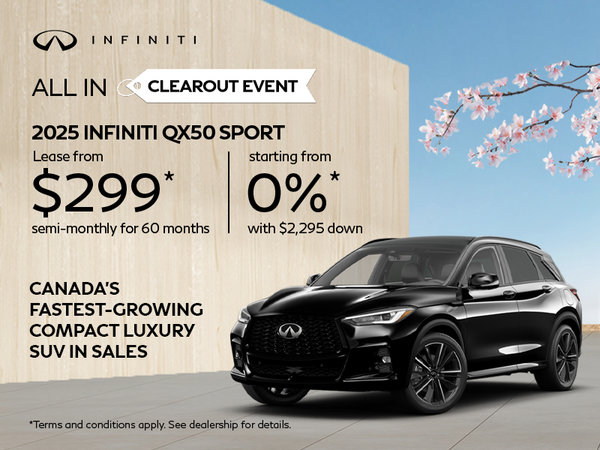 ALL IN CLEAROUT EVENT | 2025 INFINITI QX50