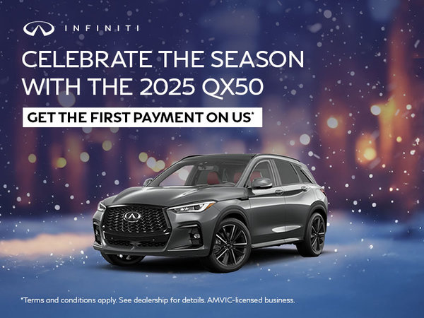 Celebrate the season with the 2025 QX50