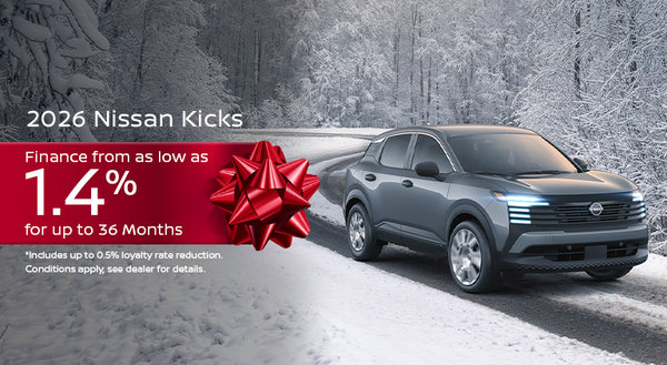 2026 Kicks - December Offer