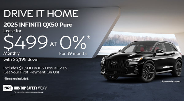 2025 QX50 - December Offers