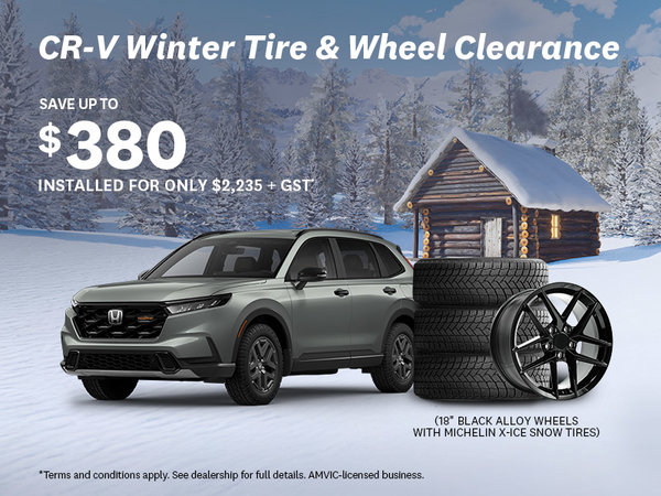 CR-V Winter Tire & Wheel Clearance