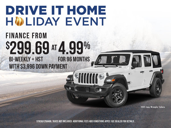 Get the 2025 Jeep Wrangler Sahara!