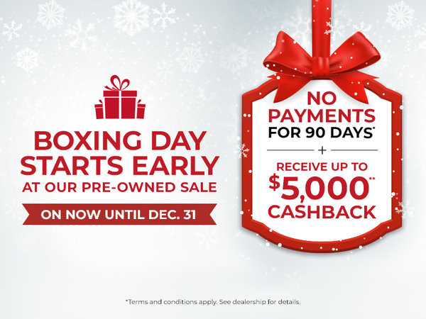 Boxing Month Pre-Owned Sales Event