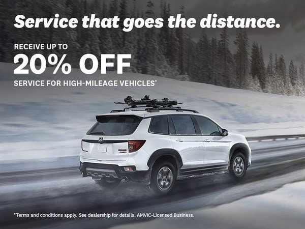 Up to 20% off service for high-mileage vehicles