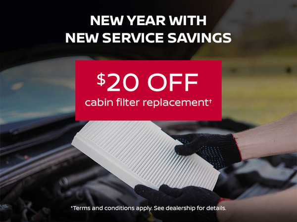 $20 Off Cabin Filter Replacement