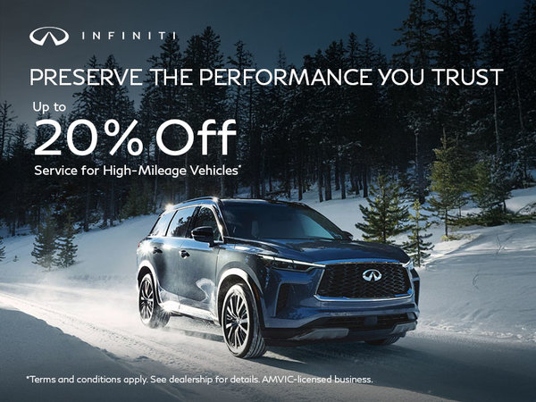 Preserve the Performance You Trust – Up to 20% off service for high-mileage vehicles