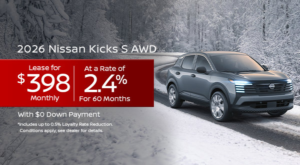 2026 Kicks - Jan Offer