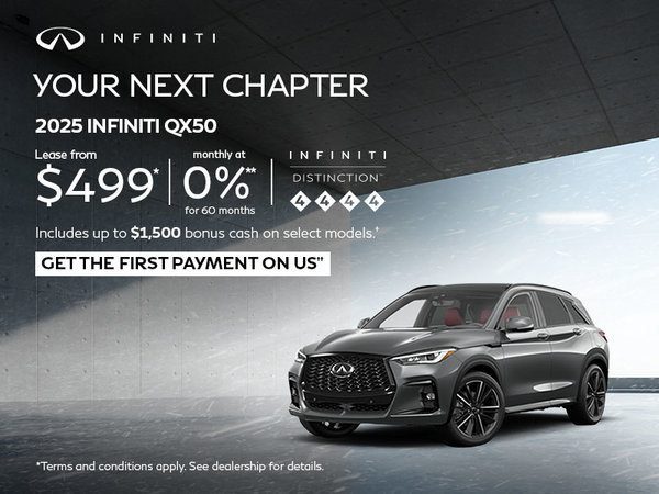 Your Next Chapter | 2025 INFINITI QX50