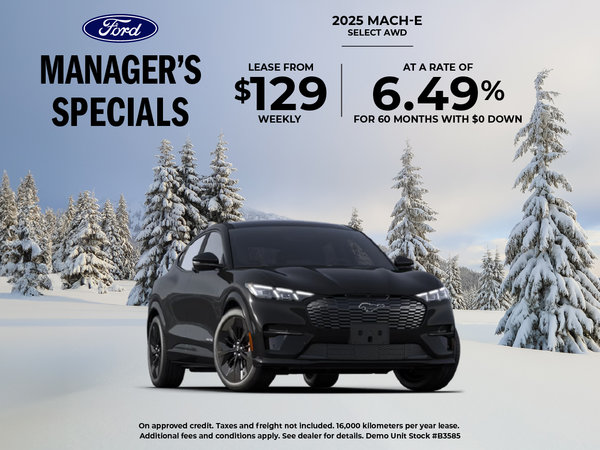 Manager's Special on the 2025 Mach-E Select