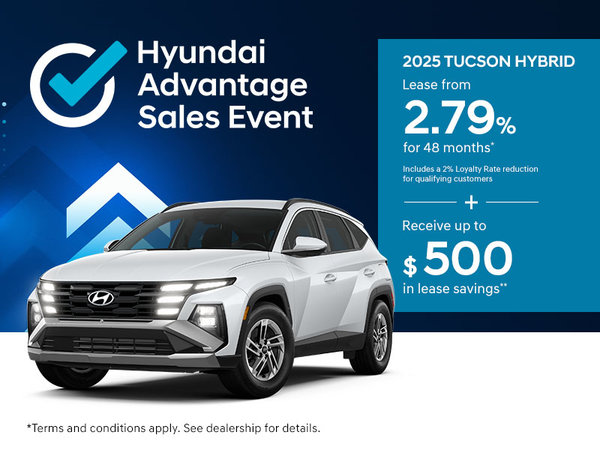 Hyundai Advantage Sales Event - 2025 Tucson Hybrid