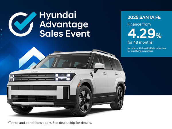 Hyundai Advantage Sales Event - 2025 Santa Fe