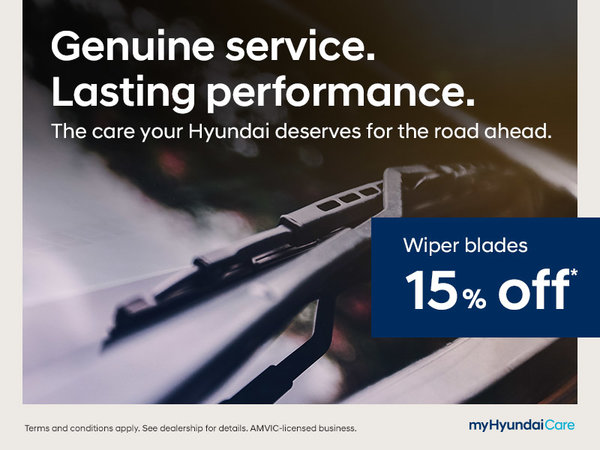 15% off Wiper Blades