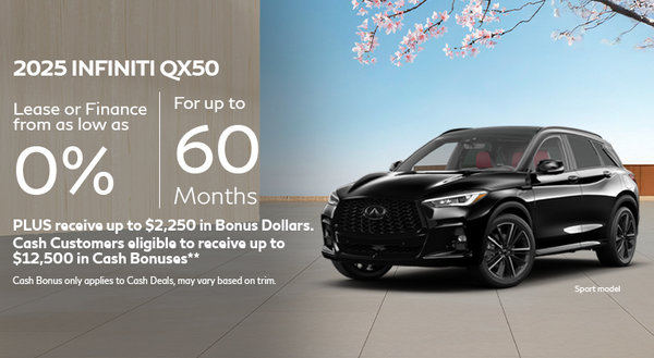 2025 QX50 - March Offer
