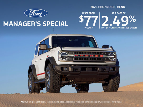 Get the 2026 Ford Bronco Big Bend