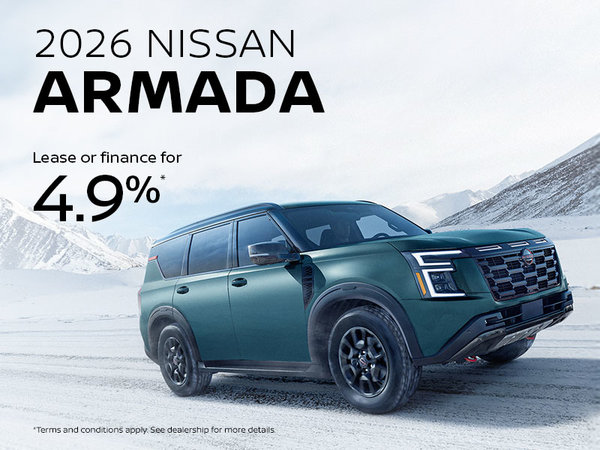 2026 Nissan Armada | Lease or finance from 0.49%