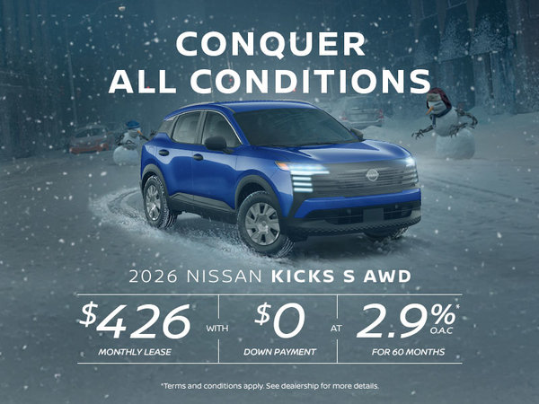 Conquer All Conditions | 2026 Kicks S AWD