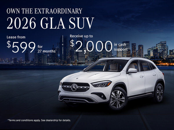 Own the Extraordinary | 2026 GLA SUV