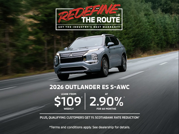 Redefine the Route | 2026 Outlander ES S-AWC