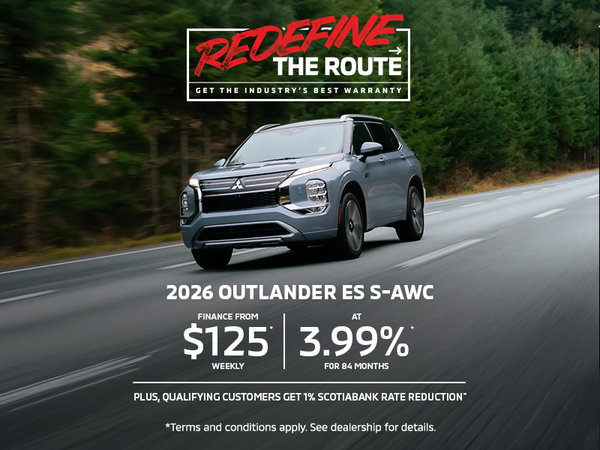 Redefine the Route | 2026 Outlander ES S-AWC