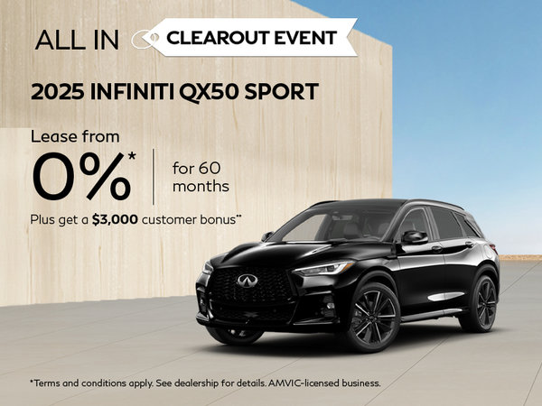 All-in Clearout Event | 2025 QX50