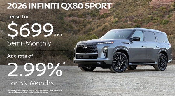 2026 QX80 - March Payments Offer