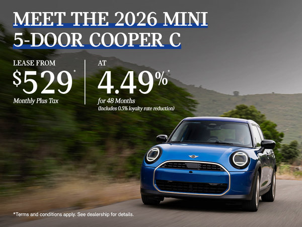 Meet the 2026 MINI 5-Door Cooper C